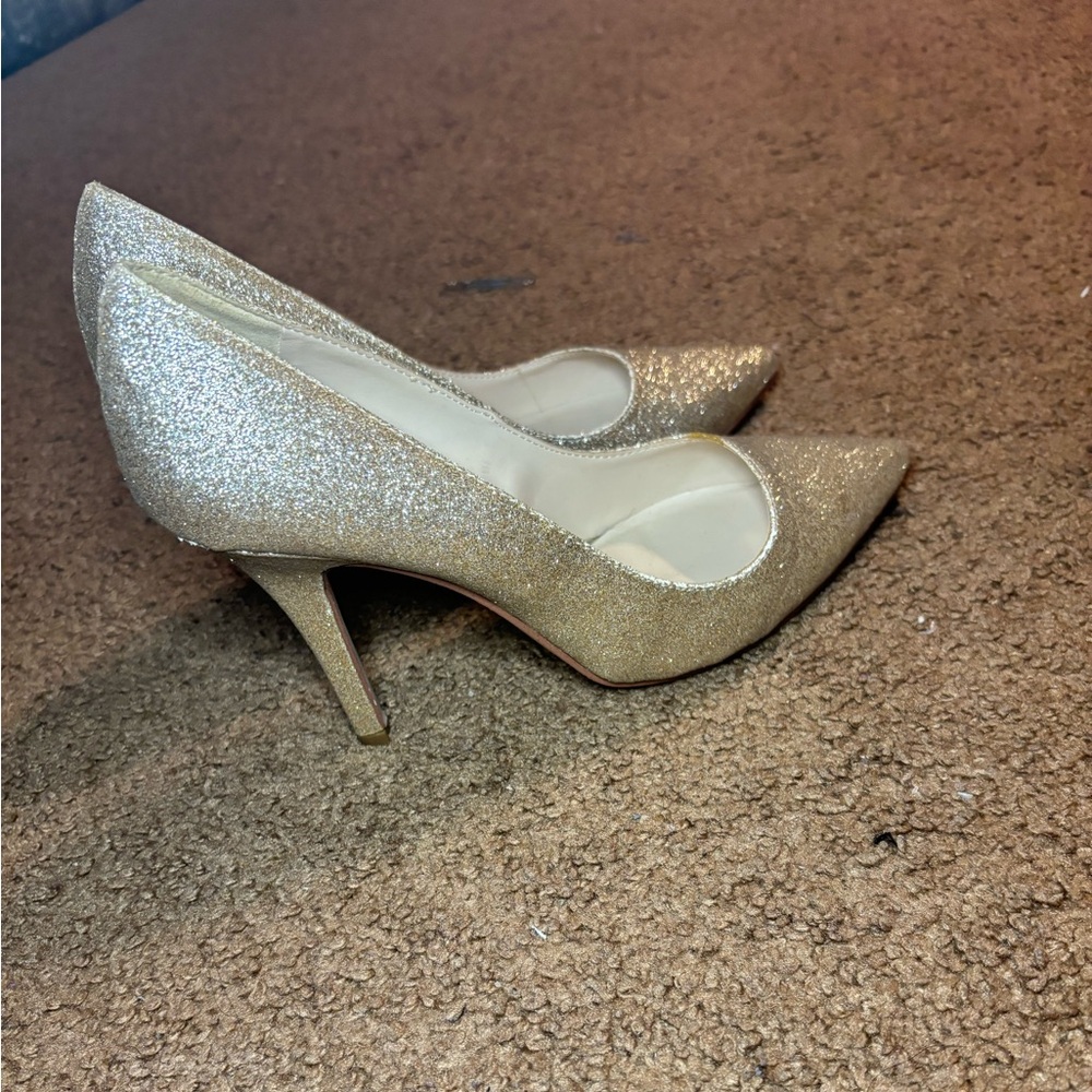 H&M Gold high heel shoes